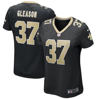 womens nike steve gleason black new orleans saints game ret